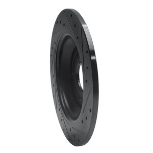 Ford Escape Brake Rotor (1) - Rear Left - R1 Concepts - Drilled & Slotted - Black - `16-`25